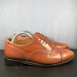 Brooks Brothers Men’s Brown Leather Oxford Sz 9.5